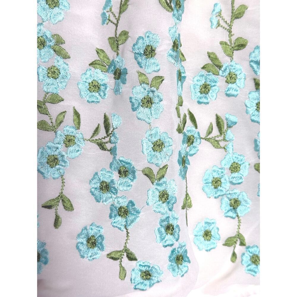 Free People Embroidered Forget Me Not Blouse Womens Medium - Picture 3 of 8